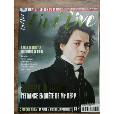 Ciné Live Nº 32 Sleepy Hollow Février 2000