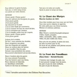Chants Révolutionnaires Du Monde