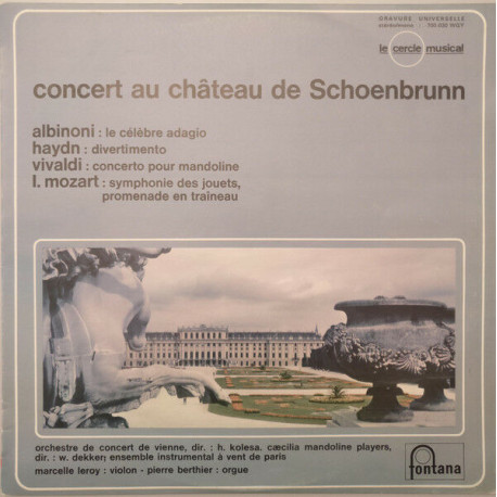 Concert Au Château De Schoenbrunn
