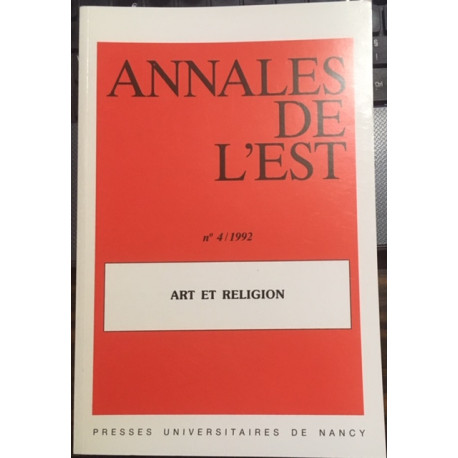 N°4/1992 ART ET RELIGION N°4/1992 ART ET RELIGION