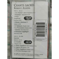 Chants sacrés Roberto Alagna Michel Plasson Cassette Audio NEUVE...