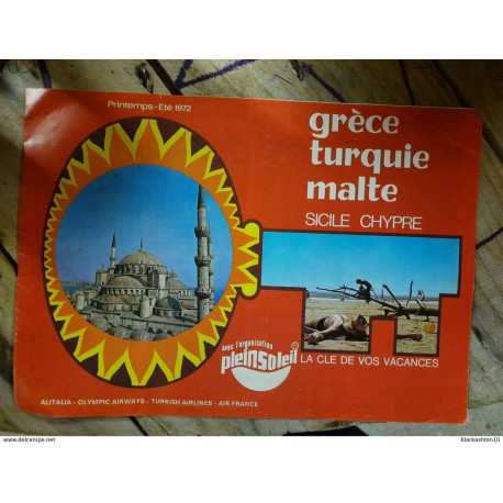Grèce Turquie Malte / La Cle De Vos Vacances -Avec I'Organisation... Grèce Turquie Malte / La Cle De Vos Vacances -Avec I'Organisation...