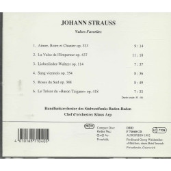 Johann Strauss - Valses Favorites