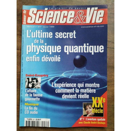 Science Vie Nº 977 Février 1999