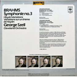 Symphony No. 3 / Haydn Variations/Variations Sur Un Theme De Haydn