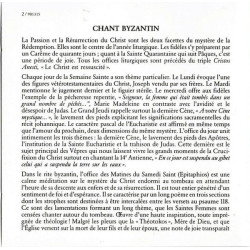 Chant Byzantin - Passion Et Résurrection