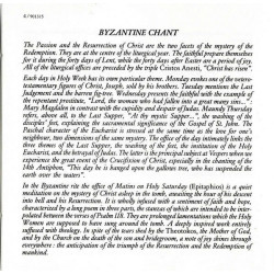 Chant Byzantin - Passion Et Résurrection