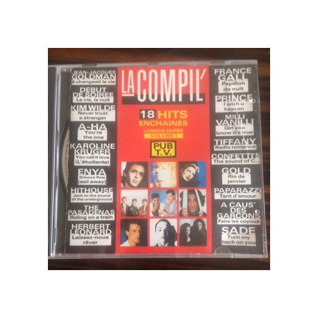 LA COMPIL 18 HITS ENCHAINES LONGUE DUREE VOLUME 1 PUB T.V LA COMPIL 18 HITS ENCHAINES LONGUE DUREE VOLUME 1 PUB T.V