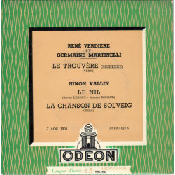 Le Trouvère / Le Nil / La Chanson De Solveig