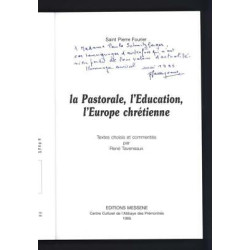 La pastorale l'éducation l'europe chrétienne TAVENEAUX