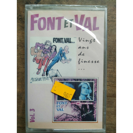Font et Val Vingt Ans De Finesse Vol 3 Cassette Audio-K7 NEUVE... Font et Val Vingt Ans De Finesse Vol 3 Cassette Audio-K7 NEUVE...
