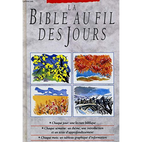 La Bible au fil des jours La Bible au fil des jours