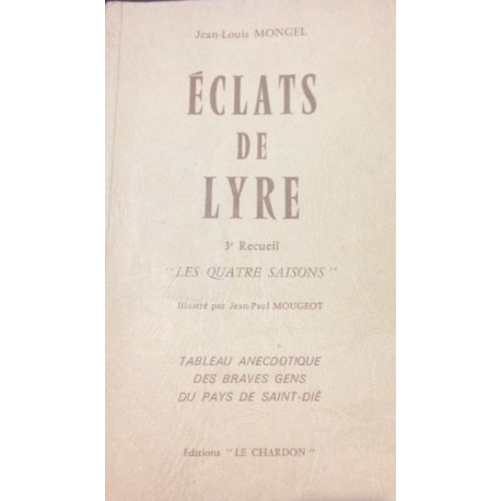 ECLATS DE LYRE 3ème recueil " LES QUATRE SAISONS" ECLATS DE LYRE 3ème recueil " LES QUATRE SAISONS"