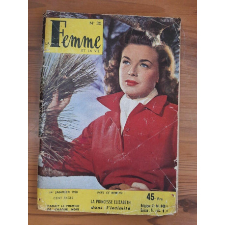 La Femme et La Vie n 30 1 Janvier 1950