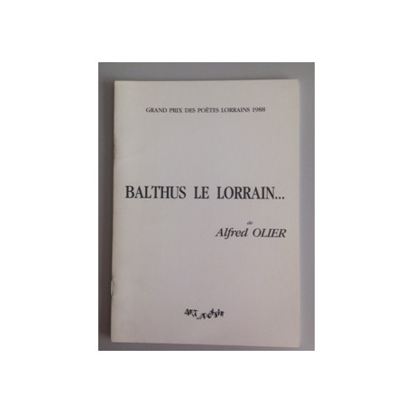 BALTHUS LE LORRAIN BALTHUS LE LORRAIN