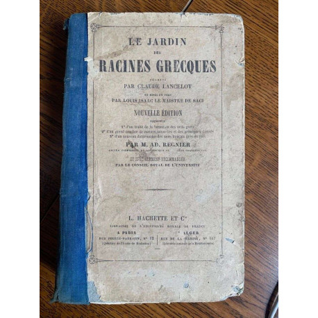 Le jardin des racines grecques Hachette 1848