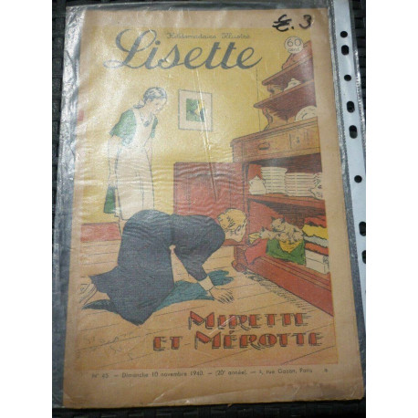 lisette hebdomadaire illustrée n45 dimanche