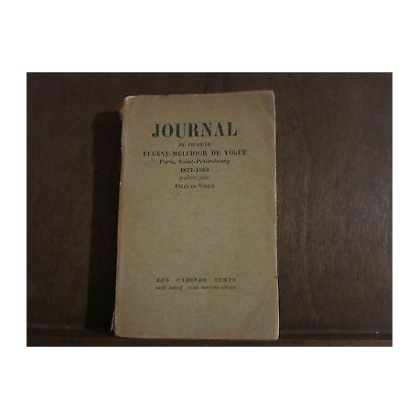 JOURNAL DU VICOMTE e m de VOGUE paris saint petersbourg 1877 1883