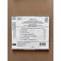 Sibelius: Concerto pour violon - Svendsen Halvorsen/ CD