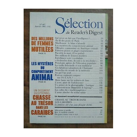Nº407 Janvier 1981