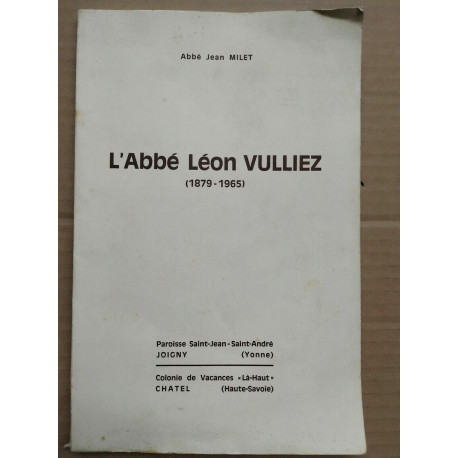 Abbé L'Abbé Léon Vulliez 1879 1965 1966