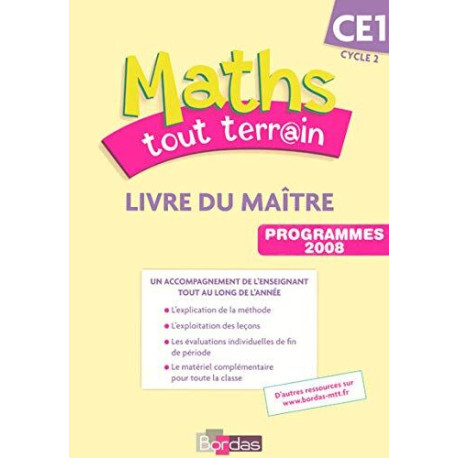 Maths tout terrain CE1: Livre du maître Maths tout terrain CE1: Livre du maître
