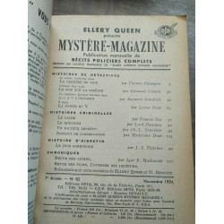 Ellery Queen Mystère Magazine n82 Novembre 1954