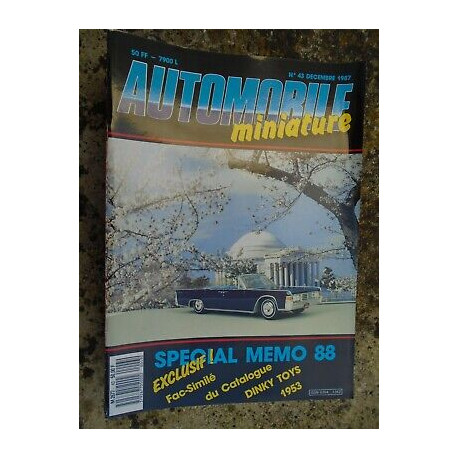Automobile Miniature n 43 décembre 1987