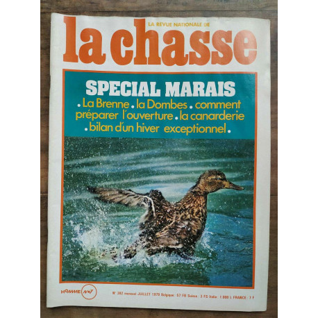 La revue nationale de La Chasse n382 Juillet 1979