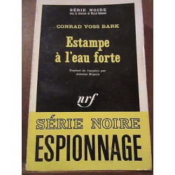 Estampe à l'eau forte Gallimard Série Noire n1153