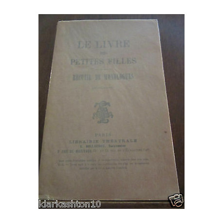 Le Livre des Petites filles recueil de monologues Librairie... Le Livre des Petites filles recueil de monologues Librairie...