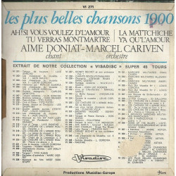 Les Plus Belles Chansons 1900