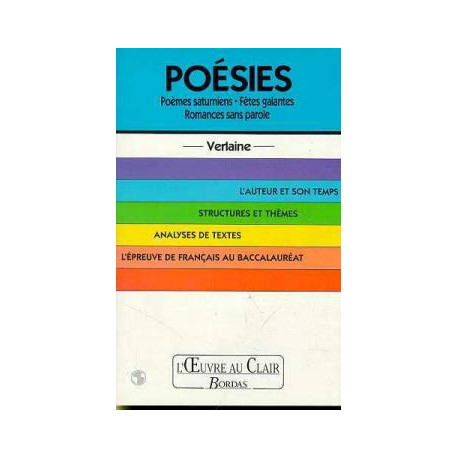 Poésies 'poèmes Saturniens' 'fêtes Galantes' 'romances Sans... Poésies 'poèmes Saturniens' 'fêtes Galantes' 'romances Sans...