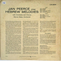 Jan Pierce Sings Hebrew Melodies