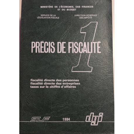 PRECIS DE FISCALITE 1 - Fiscalité directe des personnes fiscalité... PRECIS DE FISCALITE 1 - Fiscalité directe des personnes fiscalité...