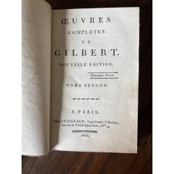 Oeuvres complètes de Gilbert Tome 2 Jusseraud 1806