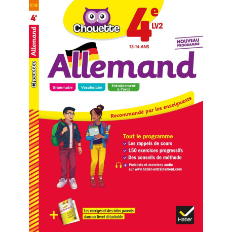 Allemand 4e - LV2 (A1+ A2): cahier d'entraînement et de révision Allemand 4e - LV2 (A1+ A2): cahier d'entraînement et de révision