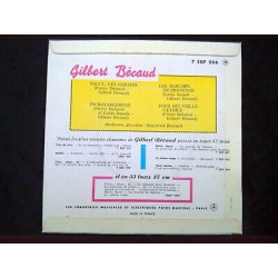 Gilbert bécaud Salut les copains-Pour qui veille l'étoile 45t 7...