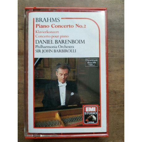 Brahms Piano Concerto No 2 - Daniel Barenboim Cassette Audio-K7... Brahms Piano Concerto No 2 - Daniel Barenboim Cassette Audio-K7...