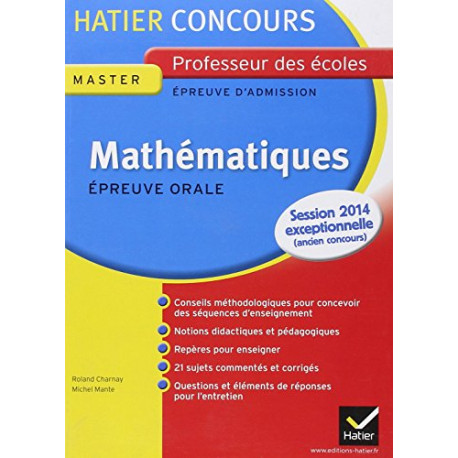Concours Professeur des écoles (CRPE) - Mathématiques Epreuve... Concours Professeur des écoles (CRPE) - Mathématiques Epreuve...