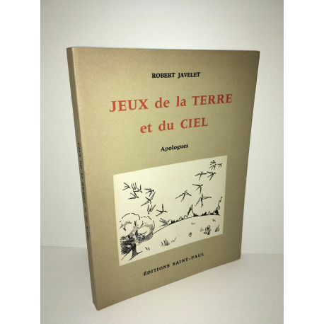 dédicace JEUX DE LA TERRE ET DU CIEL Apologues SAINT PAUL