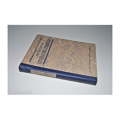 Guillemain NOTIONS DE LITTERATURES ETRANGERES 1934 j DE Gigord