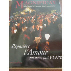 Magnificat Numéro Spécial visite de en france répandre l'amour