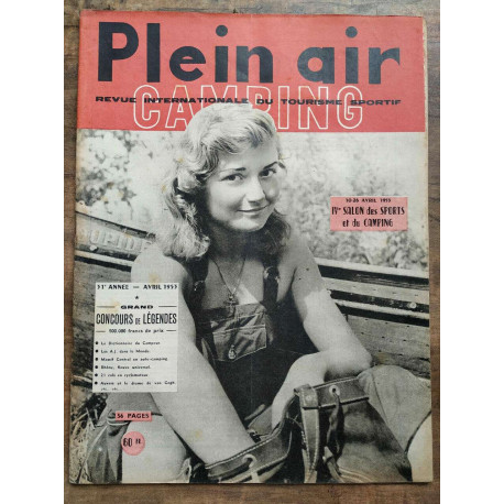 Plein Air Camping Avril 1953 Revue internationale du tourisme sportif