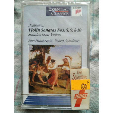 Beethoven Violin Sonatas Nos 5 9 10 Cassette Audio-K7 NEUVE SOUS...