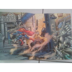 album SUPERMAN avec autocollants en relief stickers repositionnables