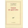 Garcon de quoi écrire