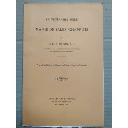 La vénérable mère Marie de Sales Chappuis - Le R.P. Hagen Annales...