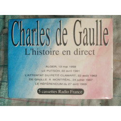 Charles de Gaulle L'Histoire en direct 5x Cassettes Audio NEUVES...