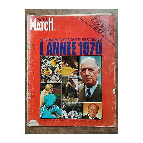 Paris Match Nº1131 9 Janvier 1971 L'année 1970